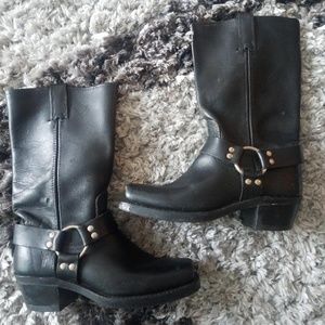 Frye motorcycle leather ass kickers